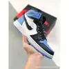 Zapatos de Baloncesto Putian Originales Aj1 Jordan 1 de Caña Alta Panda Blanco y Negro Chicago Zapatillas Trituradas Zapatos Deportivos para Hombre y Mujer Zapatillas Casuales