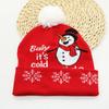 Gorro y Bufanda de Navidad Estilo Otoño e Invierno Gorro de Punto con Luces para Adultos y Niños Gorro Navideño con Luz LED Luz LED