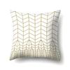 Funda de Almohada de Poliéster con Estampado Geométrico de Mármol Transfronterizo Moda Europea y Americana Funda de Almohada Sencilla