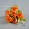 Flor artificial de lótus pequena de 6 cabeças Lótus adormecido Lótus decoração de mesa de jantar da sala de estar layout de vitrine de hotel shopping center flor de seda