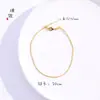 Retenção de cor a longo prazo Pulseira de osso de cobra de ouro 18K pino universal acessórios DIY pulseira com contas para casais masculinos e femininos