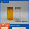 Garrafa Transparente com Junta de Bambu, Garrafa Plástica Dourada para Produto de Saúde, Garrafa Vazia Pet 150ml, Dourada 150g em Estoque, Garrafa com Junta de Bambu