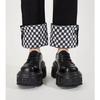 Nova Marca Espanhola Tendência Primavera/Verão Novo Estilo Punk Sapatos Plataforma Chunky Baixos com Solas Grossas