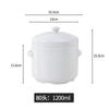 Olla de Estofado de Cerámica con Tapa, Forro para Estofar Sellado con Agua, Olla para Nido de Pájaro Doméstica, Olla para Estofar para Hotel, Olla Pequeña para Sopa, Olla Comercial para Vaporizar para Estofar Sopa