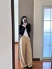 Piel clara, maduro, alta calidad, un atuendo completo, traje de principios de otoño 2026 nuevo para mujer, estilo coreano, atuendo con sensación de alta inteligencia