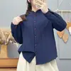 Camisa acolchada Camisa acolchada para mujer Camisa cálida de invierno con cuello alto Suave y amigable con la piel Top base engrosado