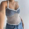 2022 Amazon Aliexpress Sexy Camisola Ajustada Moda Versátil Estilo Sexy sin Espalda