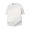 Nueva Camiseta de Punto de Manga Corta de Verano para Hombre, Rayas Ajustada, Estilo Old Money, Seda de Hielo, Venta al por Mayor de Fábrica Transfronteriza de Verano