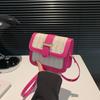 Bolso de mujer moderno con costuras tejidas, bolso pequeño cuadrado elegante y moderno, bolso de hombro personalizado, bolso cruzado