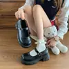 Nuevos Zapatos Mary Jane Estilo Japonés para Mujer, Adecuados para Uso en Exteriores, Moda Casual Versátil Primavera y Otoño 2026 Zapatos de Cuero con Tacón Grueso y Suela Espesa