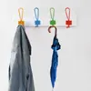 Conjunto transfronteiriço de 12 ganchos de arame coloridos para casacos