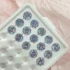 Aretes Octagonales Graduados Corte Rosa de Aleación de Titanio F136, Piercings para Labio, Cartílago Auricular, Concha Auricular, Joyería para Piercings, Brocas de Repuesto