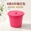 Balde de plástico espesso com tampa para limpeza e armazenamento, balde de água doméstico, mini balde de brinquedo específico para arte infantil