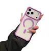 Adecuada para iPhone 18 Pro Max, esta funda magnética transparente para teléfono ofrece protección contra caídas en las cuatro esquinas y proporciona cobertura total para el iPhone 17 y 15