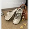 Zapatillas de Entrenamiento Alemanas Retro Color Block para Mujer, Versátiles, Cómodas, con Cordones, Casuales, Deportivas, Suela Gruesa, Modernas, Ligeras, Transpirables, Zapatillas Forrest Gump