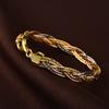 Pulsera de plata de ley S925 de estilo europeo y americano para mujer, pulsera de encaje tejido de seis hilos artesanal italiana, personalizada, de lujo, pequeña plata