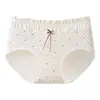 Pantaletas de algodón floral para mujer, longitud extendida, entrepierna de algodón puro, 10A antibacterianas, transpirables, estilo pastoral, puras y deseables, para niñas y estudiantes, bikini