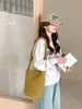 Bolso Bandolera de Felpa Suave Huangguoshu Otoño e Invierno Nuevo Bolso Cubo Gran Capacidad Bolso de Mano Tote para Estudiante