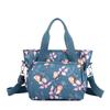 Nova bolsa feminina portátil nylon floral pano bolsa impresso fresco casual de meia-idade e idosa mãe bolsa de ombro