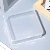 Caixa de Armazenamento Caixa Quadrada Pequena Caixa Quadrada de Plástico Transparente Caixa Quadrada Pequena Caixa de Fones de Ouvido Caixa de Armazenamento de Joias Caixa para Peças Pequenas