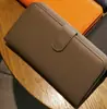 Cartera de Mujer Bolso de Mano Largo para Mujer Estilo Nuevo Piel Genuina Tendencia Simple Multifuncional Bifold Cartera de Mano para Mujer