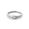 Anel de Design em Prata de Lei s925 com Diamante Anel de Olho Moda Ins Personalidade Vintage Europeu e Americano Joias Furadeira de Olho Feminina
