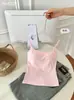 Camisola de dopamina simple y versátil para mujer, estilo de verano con copas en el pecho, corte ajustado, adecuada tanto para llevar debajo como por encima, top de moda sin mangas