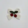 Patch de Tecido Gravata Borboleta de Renda Coração de Cereja Acessórios de Bordado DIY Roupas Bolsas Sapatos e Meias Acessórios Decorativos