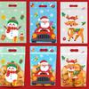 Bolsa Ziplock de Dibujos Animados Navideños Transfronteriza Bolsa para Empaque de Alimentos Bolsa Stand-Up de Copo de Nieve para Pastelería Bolsa para Galletas y Dulces Bolsa con Sello Ziplock