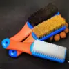 Cepillo práctico para zapatos de tintorería, cepillo duro para limpiar suelas y bordes de zapatos, eficaz para eliminar manchas y limpiar