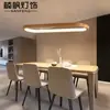 Lustre de designer estético da Dinastia Song, sala de chá estilo Zen em madeira maciça de alta qualidade, estilo meados do século, iluminação de balcão de bar longo