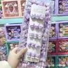 Presilha de Cabelo de Desenho Animado Kuromi Roxa Fofa para Crianças Pequenas, Presilha Lateral para Mechas, Grampo de Cabelo de Estudante