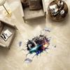 Fanxi Novo produto furo adesivos de parede Impact Planet Creative Background adesivos de parede Adesivos de piso FX64023