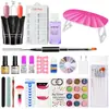 Kit de herramientas para uñas con lámpara UV, pegamento para extensión de gel de uñas nuevo 30g, pulido, transfronterizo WiRinef