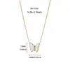 Collar Sencillo de Cinta con Lazo para Mujer, Exquisito Gargantilla Mariposa de Acero Inoxidable Chapado en Oro de 18 Quilates, Cadena para Clavícula Personalizada de Nicho