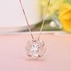 Collar Regalo Día de San Valentín Chino Estilo Coreano Moderno Collar de Estrella de Seis Puntas para Mujer Colgante Dinámico Plata S925 Joyería Personalizada Cadena para la Clavícula