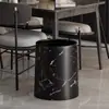 Cubo de Basura de Mármol con un Toque de Lujo Ligero de Alta Gama, Adecuado para Hoteles y Uso Doméstico, Gran Capacidad, para Dormitorio, Sala de Estar y Baño