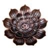 Quemador de Incienso Poroso de Loto Plato de Incienso Antiguo para el Hogar Portainciensos para Ofrendas a Buda Quemador de Incienso para Interiores Portainciensos de Loto