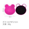 Silicone Mickey Lavador Ferramenta de Maquiagem de Beleza Multifuncional Limpador de Pincéis de Maquiagem com Esponja Limpador Úmido e Seco