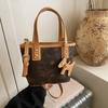 Bolso de Cubo Portátil Estampado de Moda para Mujer 2025 Nuevo Estilo Coreano Simple Combinable Bolso de Hombro Bolso Mensajero de Alta Gama
