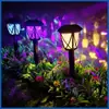 Luces solares para jardín transfronterizas, luces solares, luces de suelo impermeables para exteriores, iluminación de patio de jardín, luces para césped al por mayor