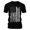 Camiseta de Manga Corta para Hombre Nueva Transfronteriza 2026 con Bloques de Color Impresión 3D, Camiseta Casual Deportiva de Cuello Redondo de Moda
