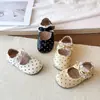 Zapatos de Princesa Estilo Coreano de Lunares para Niña 2026 Nuevos Zapatos de Otoño para Niñas Suela Suave Cómodos Zapatos de Cuero para Bebé