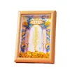 Amuleto de bendición taoísta con marco pintado en dorado, decoración para sala de estar, decoración para mesa de entrada, decoración estilo chino, recuerdo, regalo para casa nueva