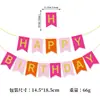 Feliz Aniversário Bandeira Feliz Aniversário Banner Bronzeado Bunting Decoração de Aniversário Infantil Atacado Personalização