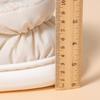 Pantuflas de Algodón de Tela con Suela Blanca Grande para Mujer Invierno Tacón Uso Exterior Cálidas con Forro Polar Interior Suela Gruesa Zapatos de Algodón de Luna para Hombre