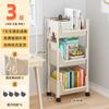 Estantería de Escritorio para Dormitorio de Estudiantes con Estantería Debajo del Escritorio, Carrito de Oficina Móvil
