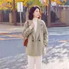 Abrigo de Lana de Longitud Media para Mujer Holgado 2026 Otoño Invierno Ropa para Mujeres de Mediana Edad y Mayores Top de Lana Elegante Abrigo de Lana de Doble Cara