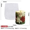 Molde de Silicona para Velas Aromáticas Cilíndricas de Navidad DIY Decoración para Pasteles de Copo de Nieve de Navidad Piña Molde para Hornear