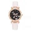 Comercio Exterior Explosiones Transfronterizas Conjunto de Pulsera para Reloj de Moda para Mujer Correa Reloj de Cuarzo con Mariposa y Pedrería para Estudiantes